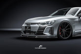 Future Design Carbon Fiber FRONT LIP SPLITTER for Audi e-Tron GT 2021-ON - Performance SpeedShop
